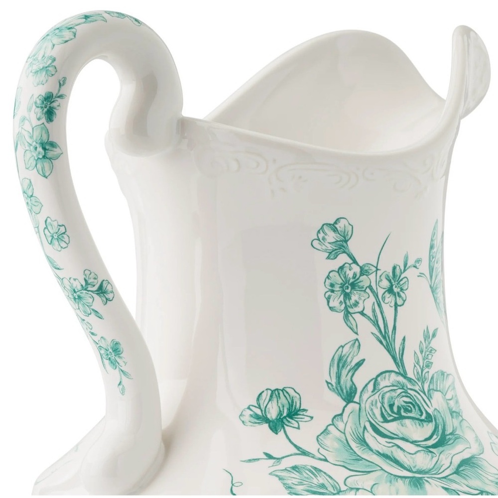 Limited⏳Offer Pioneer Woman Agatha Green Stoneware 2-Qt Pitcher - Picture 2 of 5